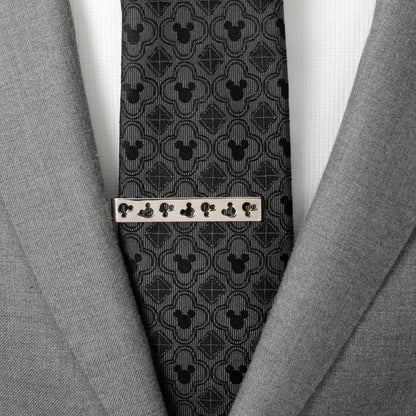 Disney Mickey Mouse Silhouette Cutout Silver Tie Bar by Cufflinks.com