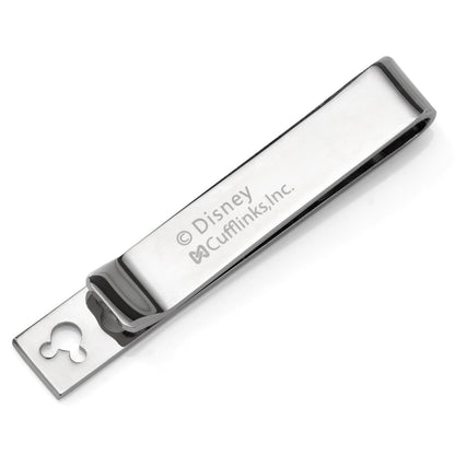 Disney Mickey Mouse Silhouette Cutout Silver Tie Bar by Cufflinks.com