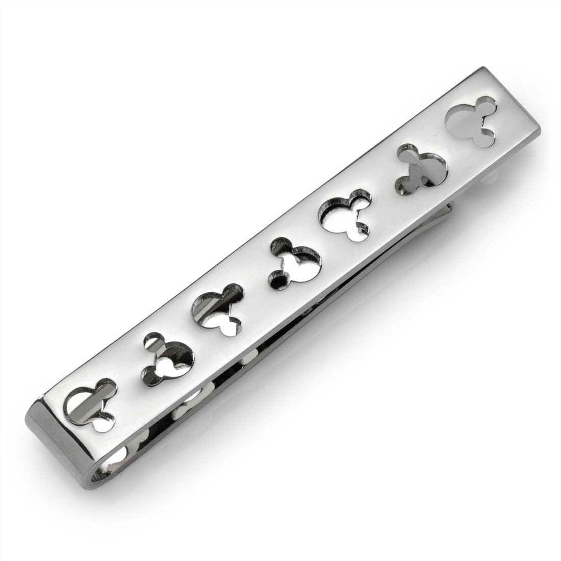 Disney Mickey Mouse Silhouette Cutout Silver Tie Bar by Cufflinks.com