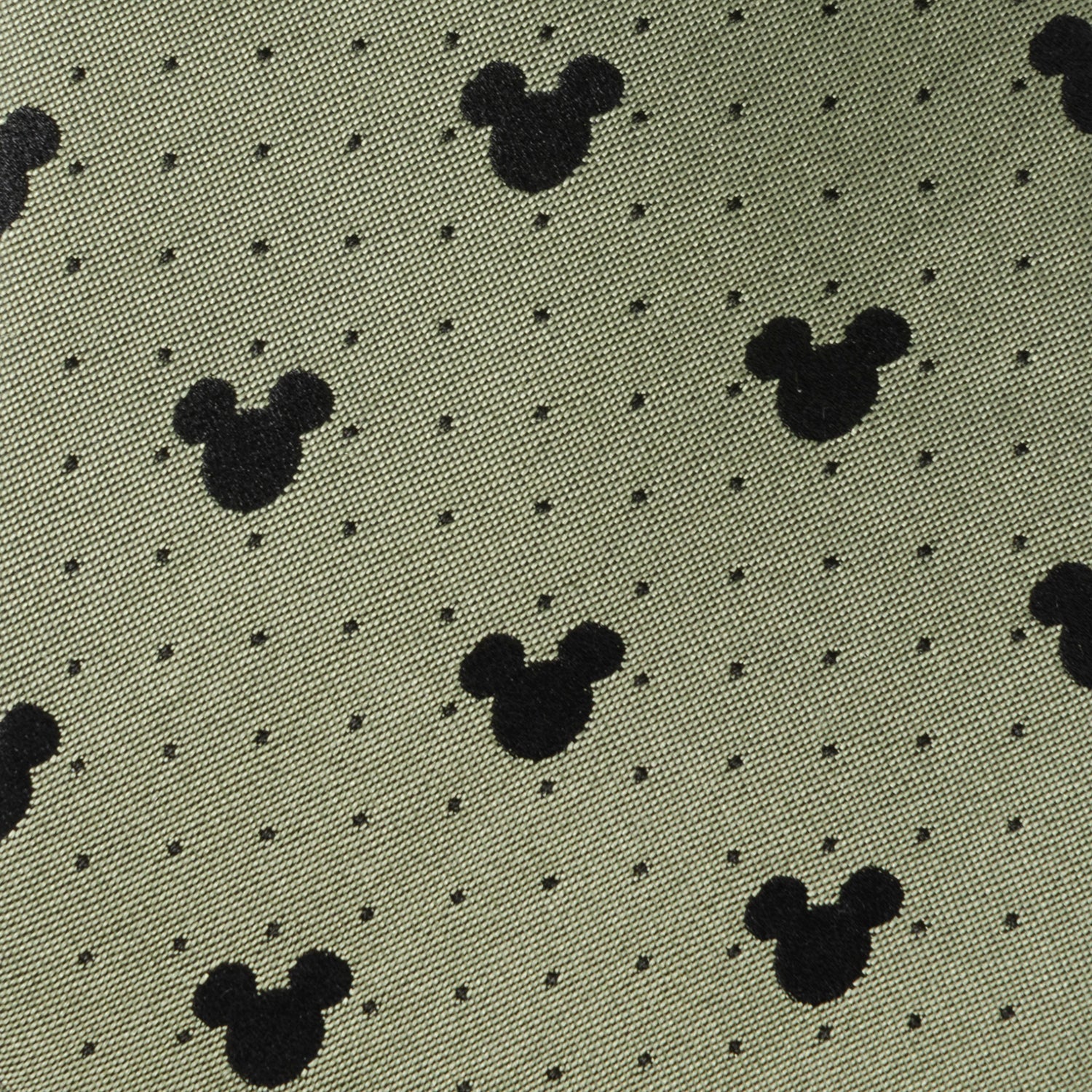 Disney Mickey Mouse Silhouette Dot Green Men&
