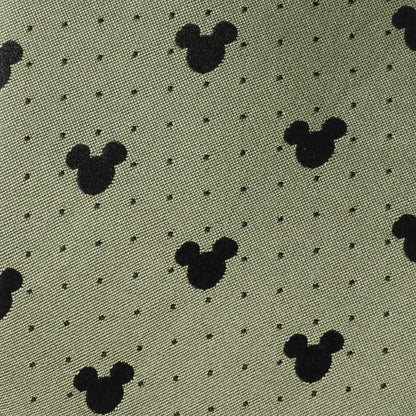 Disney Mickey Mouse Silhouette Dot Green Men&
