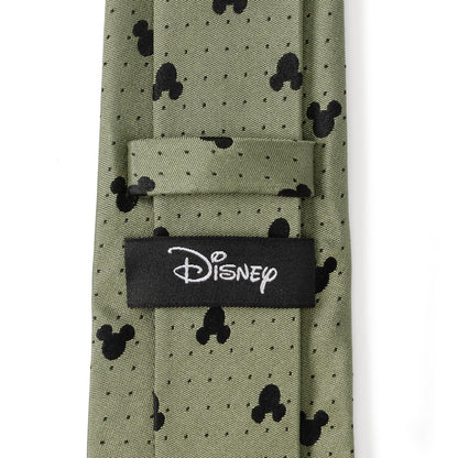 Disney Mickey Mouse Silhouette Dot Green Men&