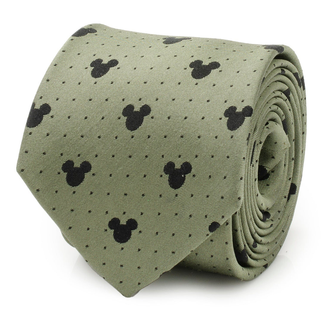 Disney Mickey Mouse Silhouette Dot Green Men&
