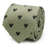 Disney Mickey Mouse Silhouette Dot Green Men&