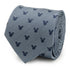 Disney Mickey Mouse Silhouette Blue Herringbone Men&