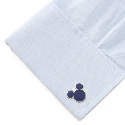 Disney Mickey Mouse Silhouette Blue Cufflinks by Cufflinks.com