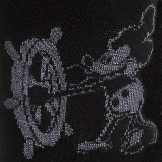 Disney Mickey Mouse Steamboat Willie Sock and Mickey Blue Lapel Pin Gift Set by Cufflinks.com