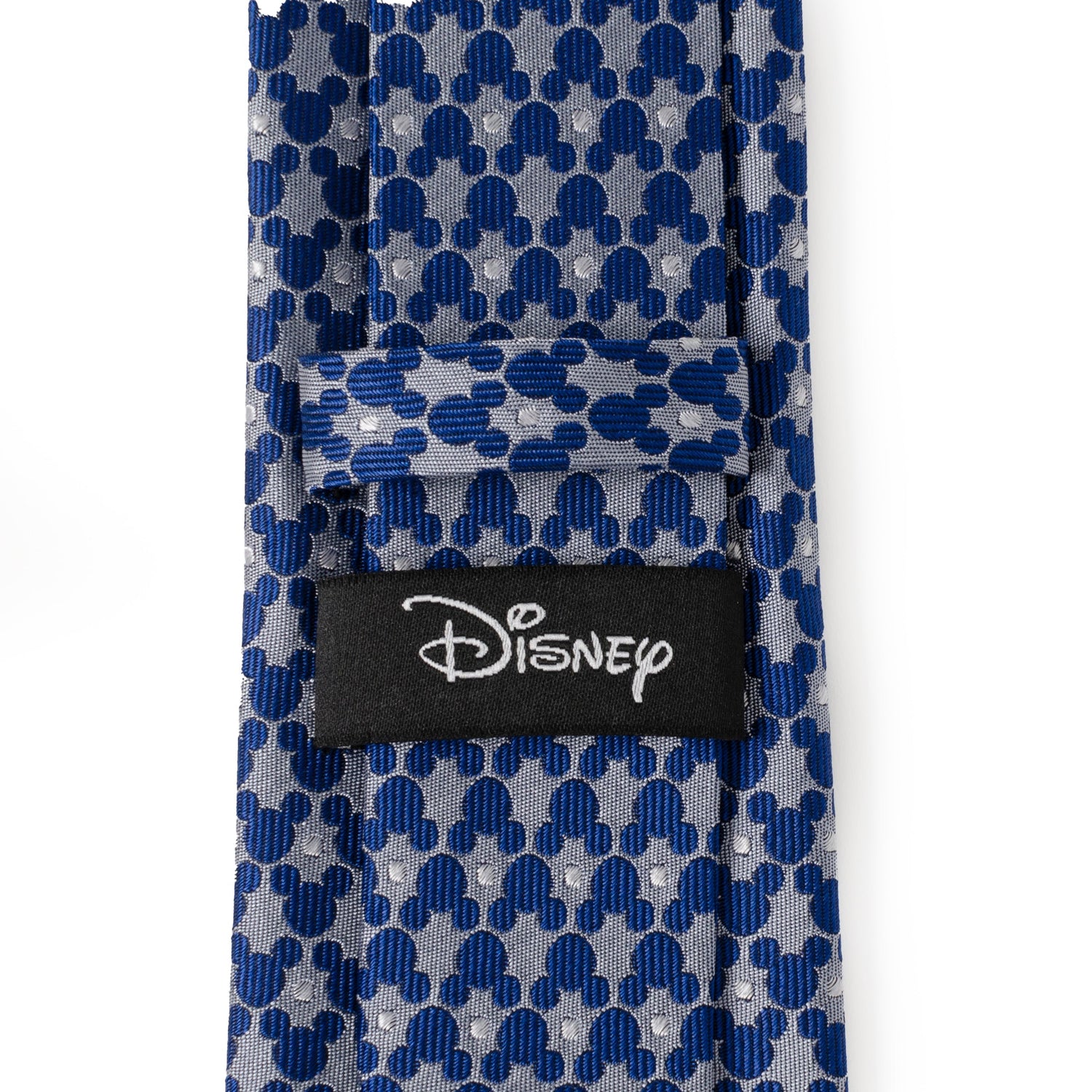 Disney Mickey Mouse Silhouette Pattern Dot Blue Tie by Cufflinks.com