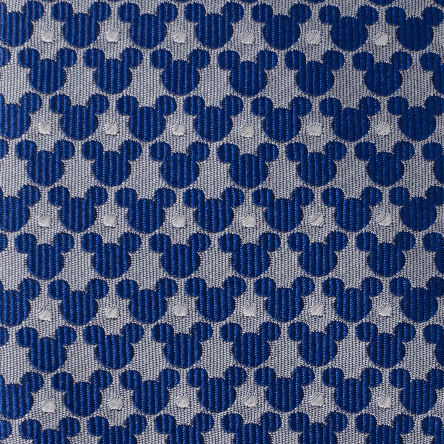 Disney Mickey Mouse Silhouette Pattern Dot Blue Tie by Cufflinks.com