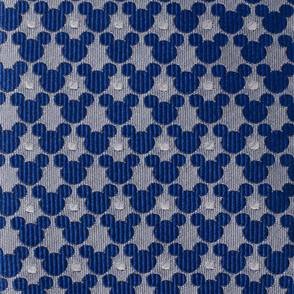 Disney Mickey Mouse Silhouette Pattern Dot Blue Tie by Cufflinks.com