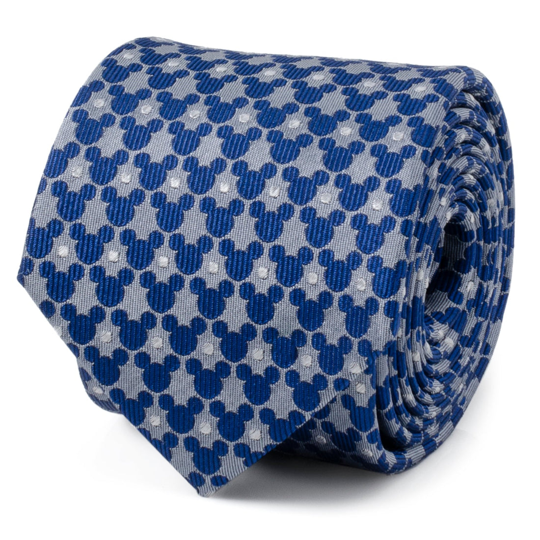 Disney Mickey Mouse Silhouette Pattern Dot Blue Tie by Cufflinks.com