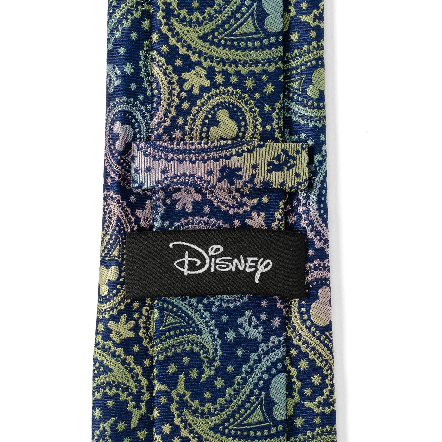 Disney Mickey Mouse Silhouette Iridescent Paisley Navy Tie by Cufflinks.com