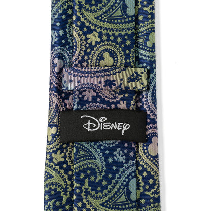Disney Mickey Mouse Silhouette Iridescent Paisley Navy Tie by Cufflinks.com