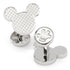 Disney Mickey Mouse Silhouette Basket Weave Cufflinks by Cufflinks.com