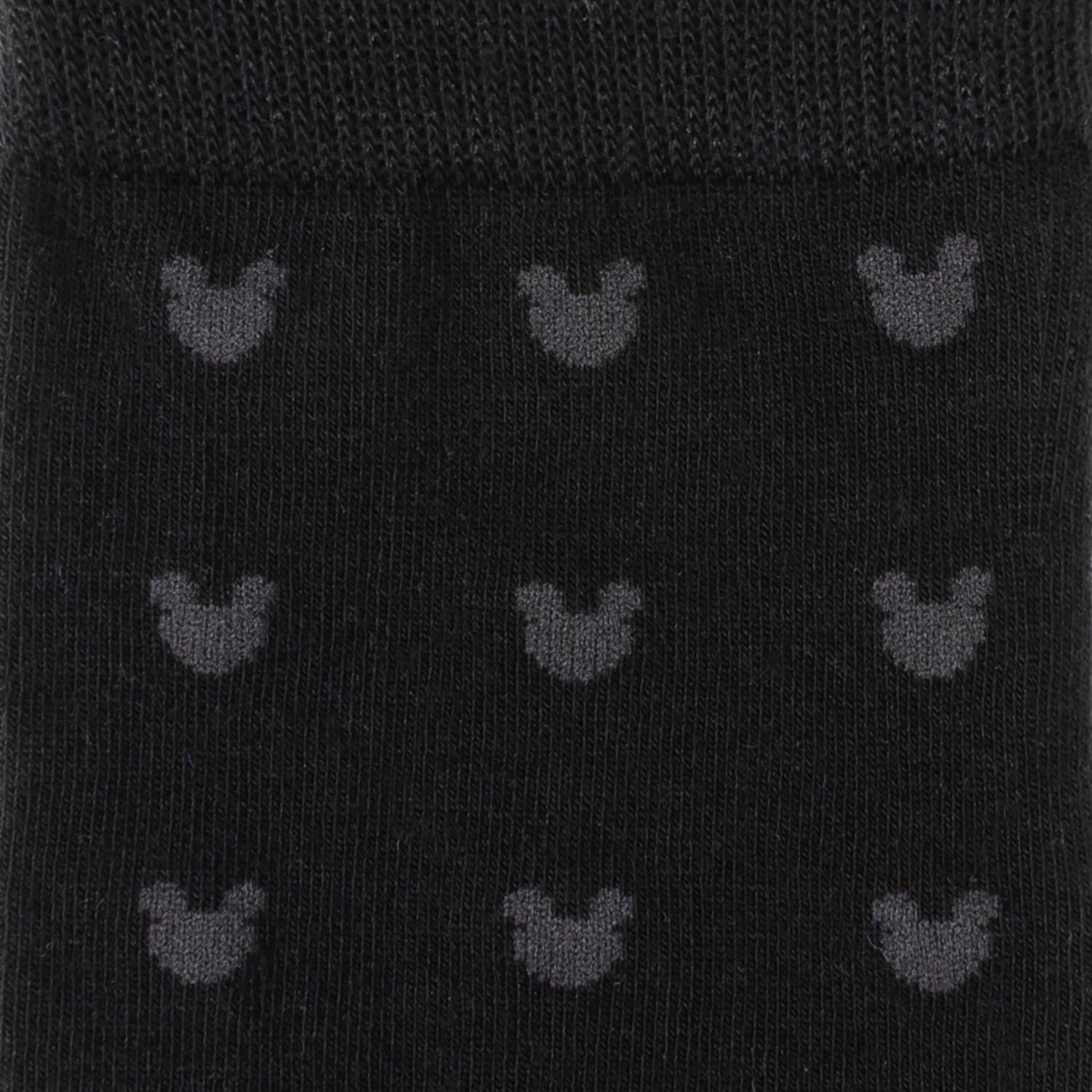 Disney Mickey Mouse Silhouette Motif Black Sock and Mickey Blue Lapel Pin Gift Set by Cufflinks.com