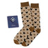 Disney Mickey Mouse Tan Sock & Mickey Lapel Pin Set by Cufflinks.com