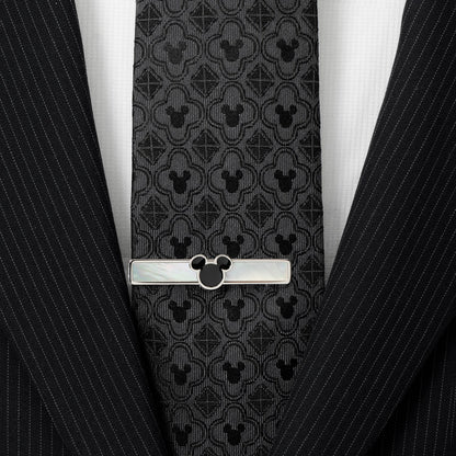 Disney Mickey Mouse Mother of Pearl Cufflinks and Tie Clip Gift Set