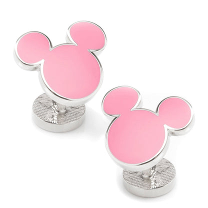 Disney Mickey Mouse Silhouette Pink Cufflinks by Cufflinks.com