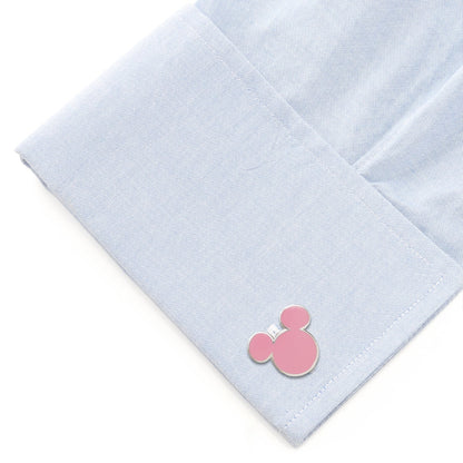 Disney Mickey Mouse Silhouette Pink Cufflinks by Cufflinks.com