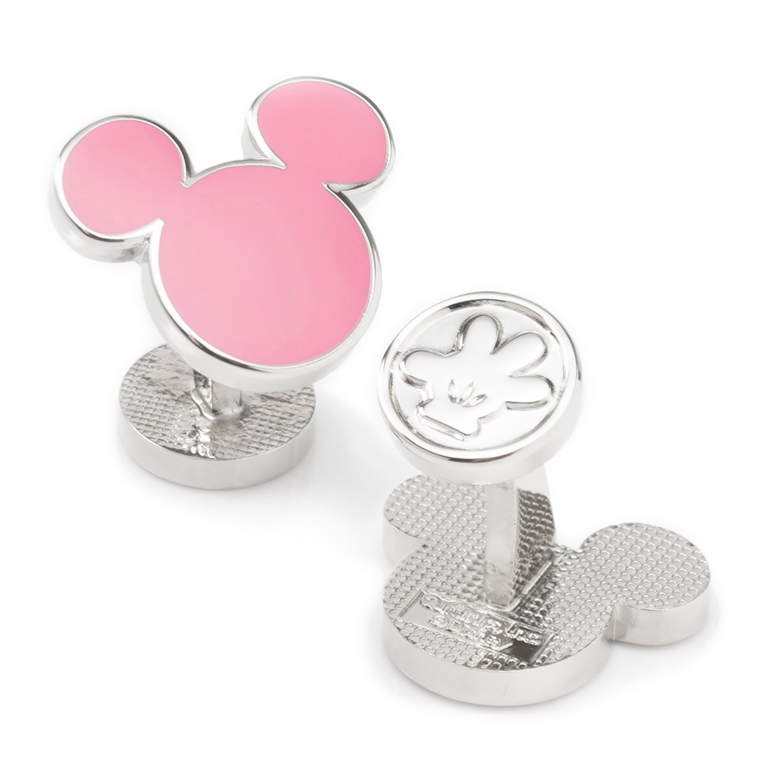 Disney Mickey Mouse Silhouette Pink Cufflinks by Cufflinks.com