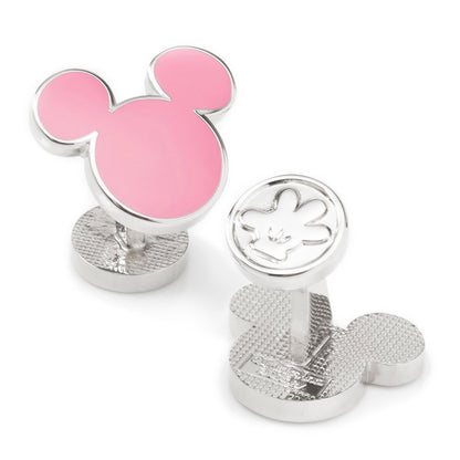 Disney Mickey Mouse Silhouette Pink Cufflinks by Cufflinks.com