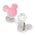 Disney Mickey Mouse Silhouette Pink Cufflinks by Cufflinks.com