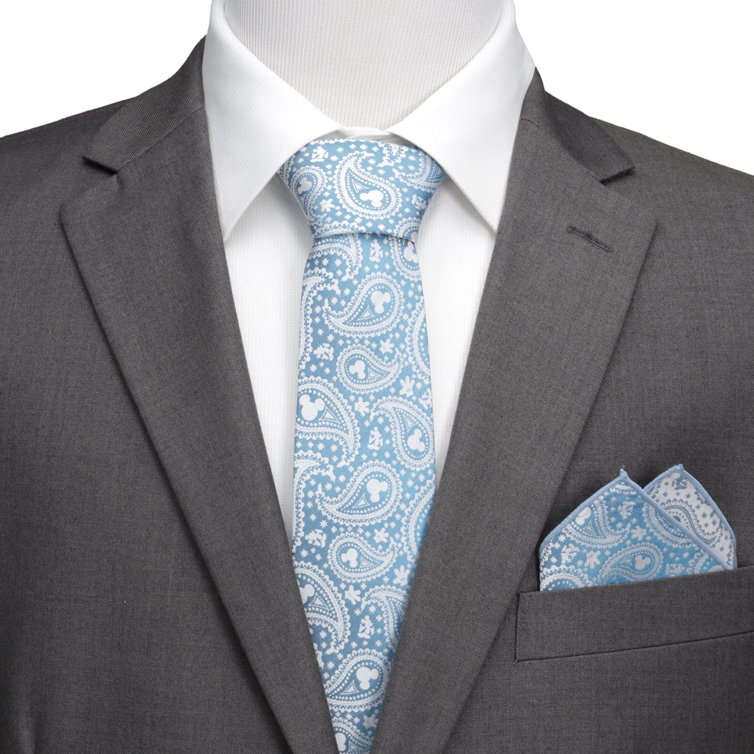 Disney Mickey Mouse Teal Paisley Men&