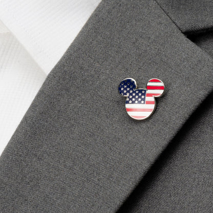 Disney Mickey Mouse Stars and Stripes Lapel Pin by Cufflinks.com