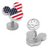 Disney Mickey Mouse Stars and Stripes Cufflinks by Cufflinks.com