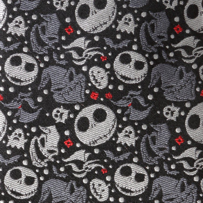 Disney The Nightmare Before Christmas Black Gray Pattern Men&