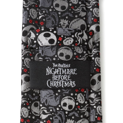 Disney The Nightmare Before Christmas Black Gray Pattern Men&