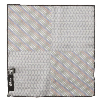 Disney Mickey Mouse Silhouette Rainbow Pocket Square by Cufflinks.com