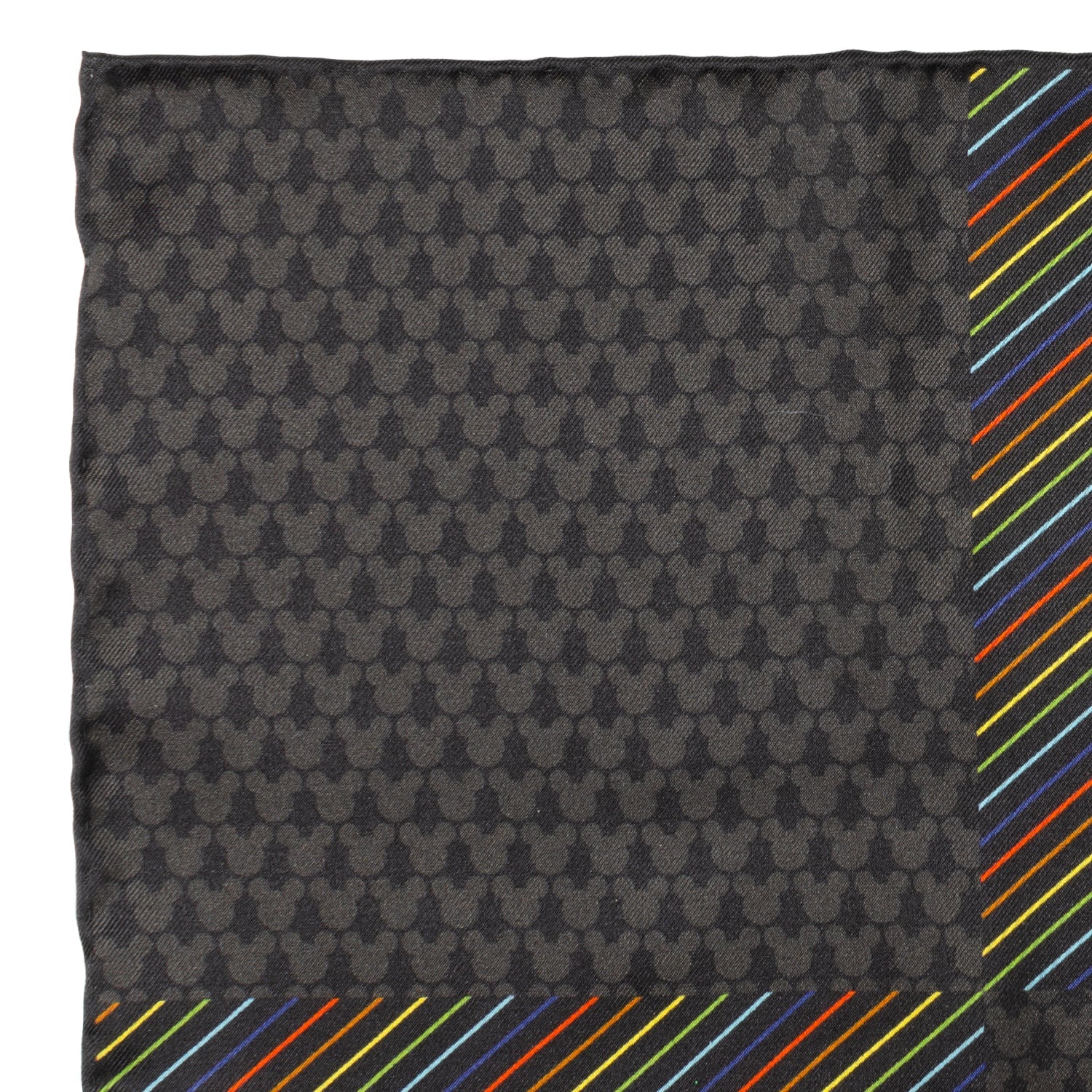 Disney Mickey Mouse Silhouette Rainbow Pocket Square by Cufflinks.com