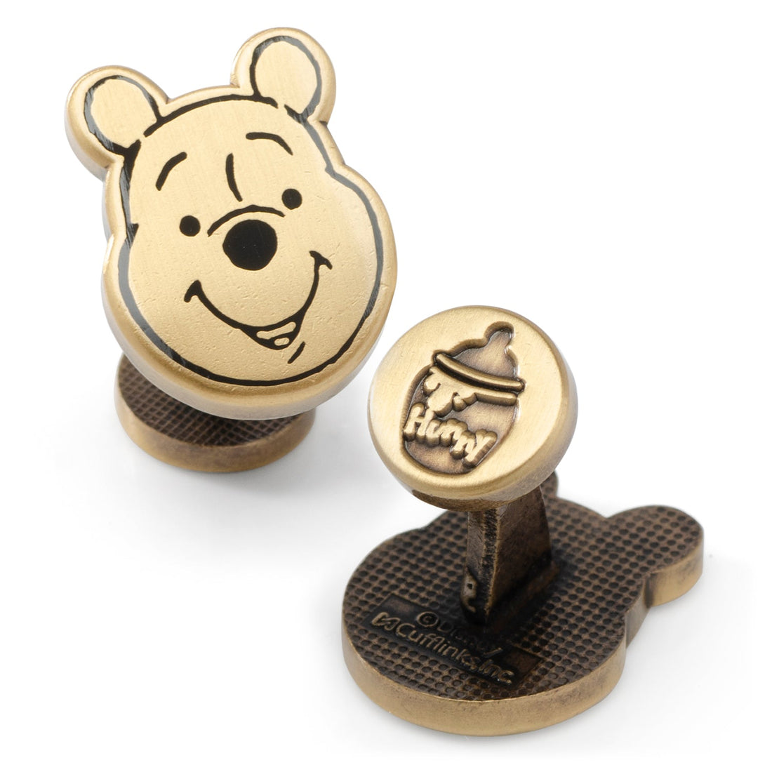 Disney Winnie the Pooh Face Gold Cufflinks by Cufflinks.com