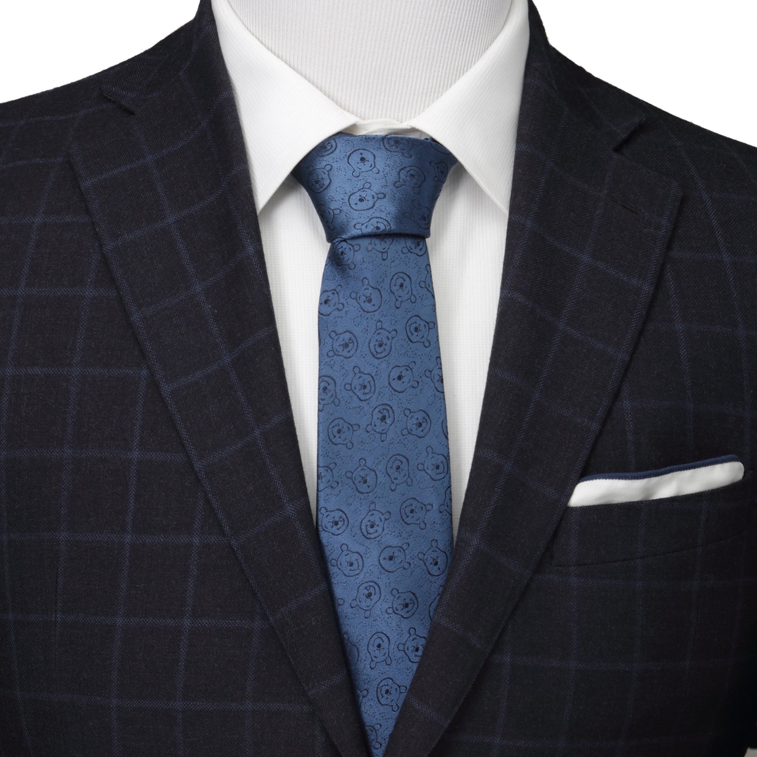Disney Winnie the Pooh Blue Tonal Men&