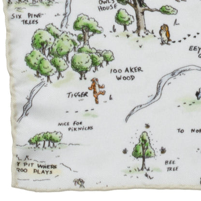 Disney Winnie the Pooh Map Pocket Square by Cufflinks.com