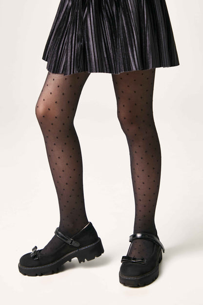 Conte Tights for girls Dotsy 30 Den - Reinforced Panty-Shorts Torso