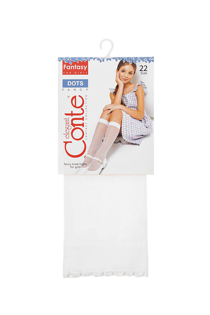 Conte Knee-Highs for girls Dots 20 Den