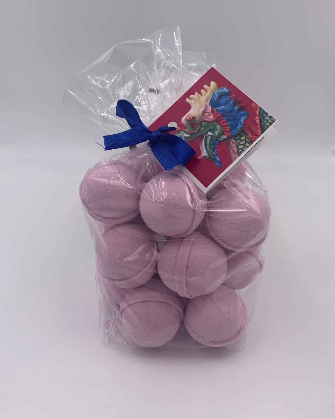 14 bath bombs (Scents Kids Love) our Little Bag of Balls - Kids Spa Parties