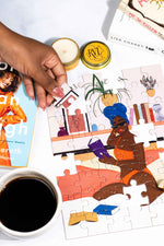 Reading & Relaxing | 48 Piece Puzzle & Candle Gift Set