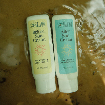 Tallow Sun Care Duo - Natural Before & After Sun Cream Gift Set with Zinc Oxide 