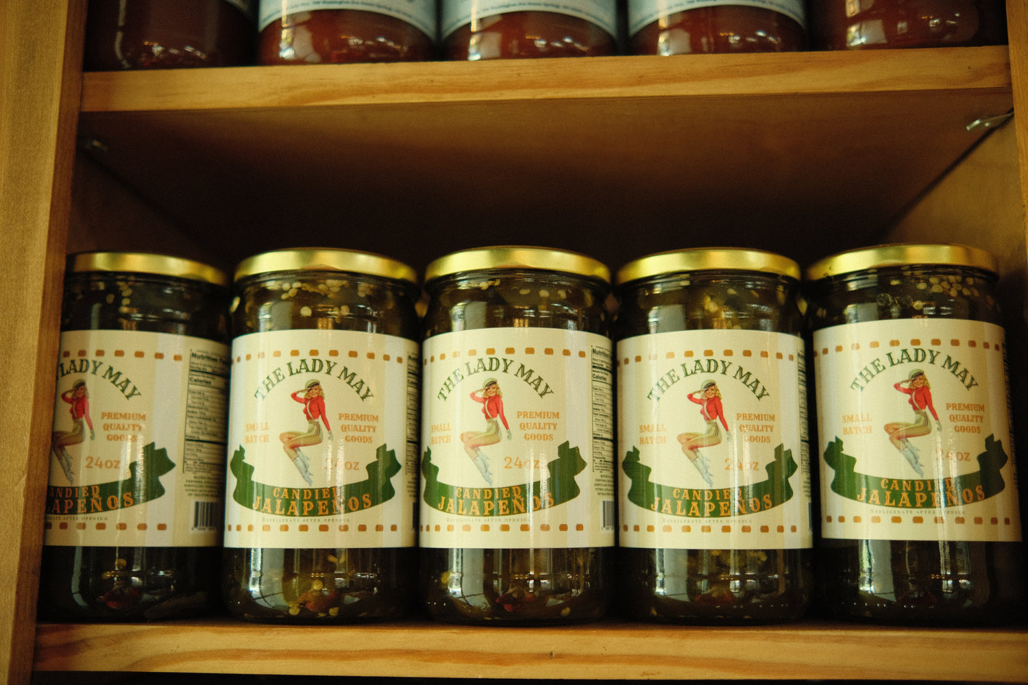 Sweet Heat Candied Jalapeños 2 pack – The Lady May’s Small-Batch Cowboy Candy | Sweet &amp; Spicy Pickled Jalapeños in 24oz Glass Jar by The Lady May