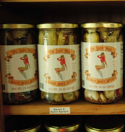 The Lady May Sweet &amp; Spicy Pickle Spears - Small Batch Jalapeño Dill Pickles