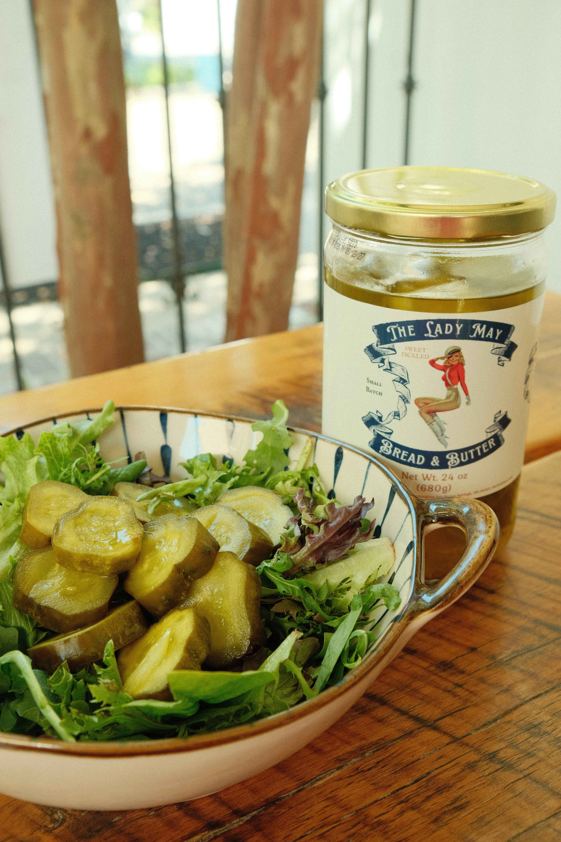 Southern Sweet Bread &amp; Butter Pickle Slices - 24oz Small Batch | Restaurant Recipe | Lady May