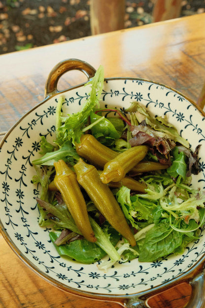 Sweet &amp; Spicy Pickled Okra - Southern Style | Small Batch Restaurant Made | Lady May - 24oz