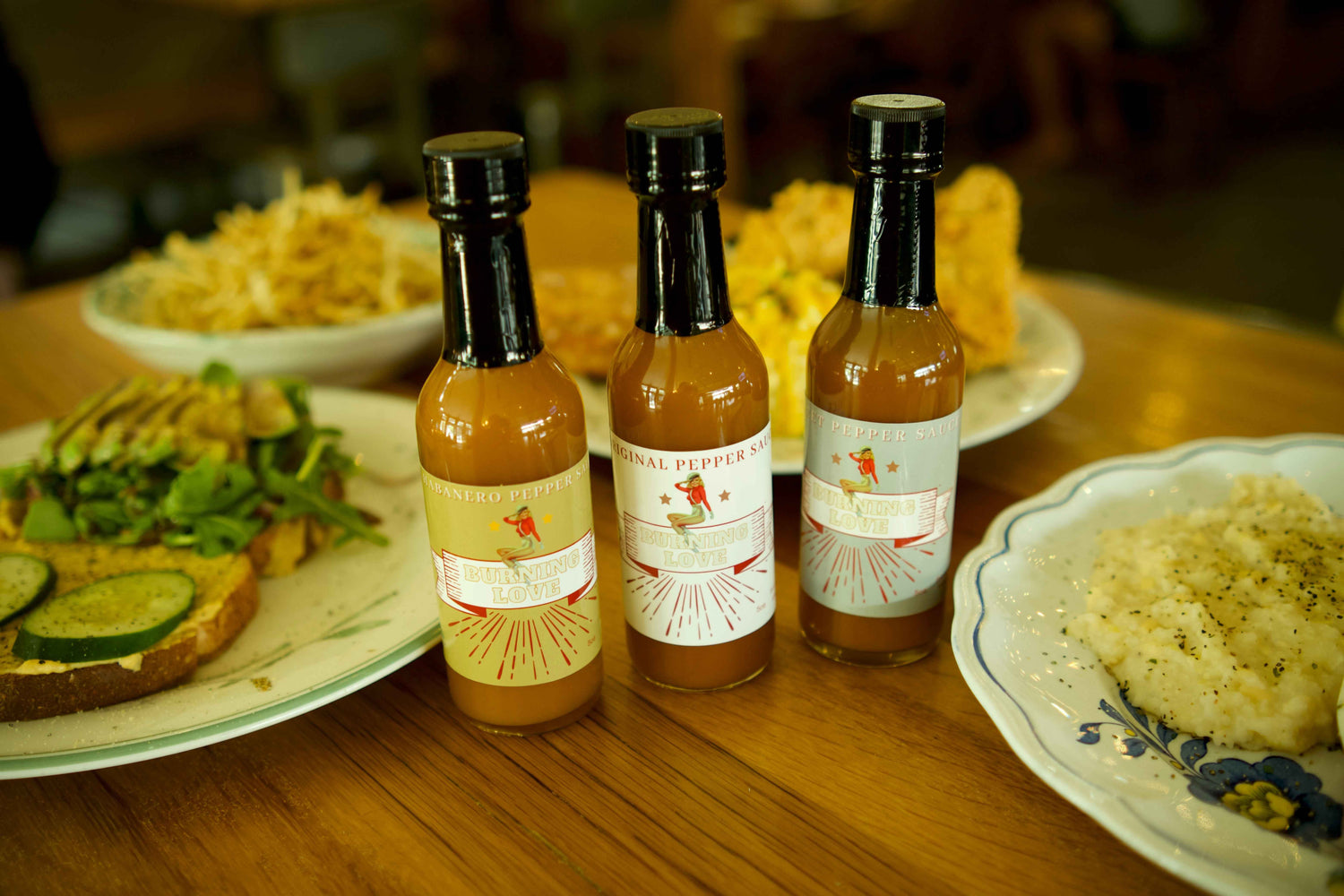 Hot Sauce 3-Pack Gift Set - Original, Habanero &amp; Sweet Heat | Small Batch Restaurant Made | Lady May