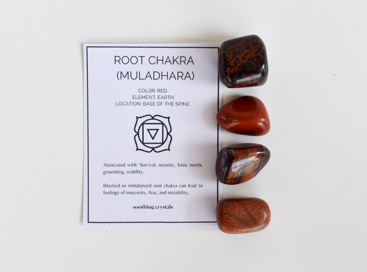 ROOT Chakra Crystals Kit, Chakra&