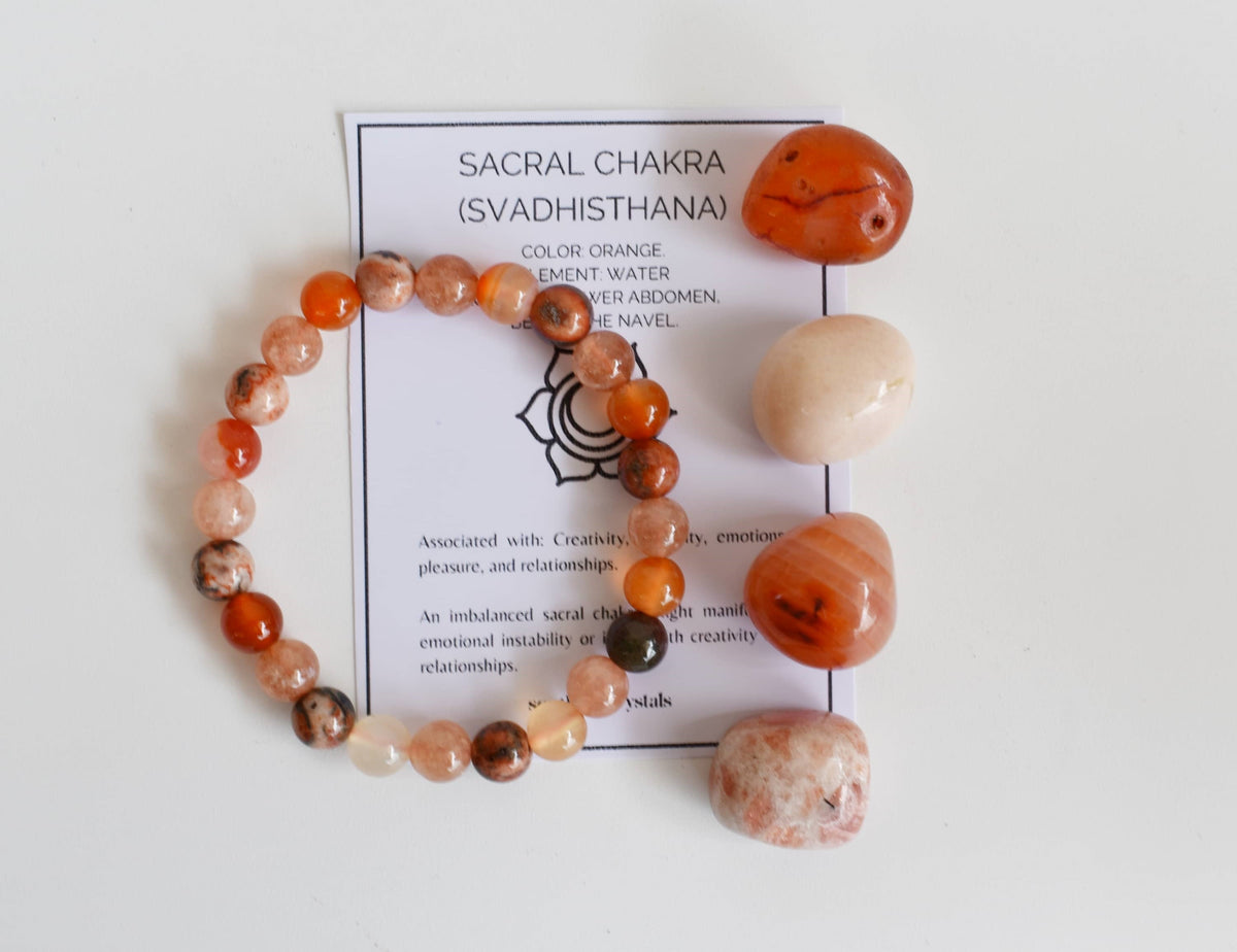 SACRAL Chakra Crystals Kit, Chakra&