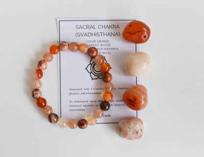SACRAL Chakra Crystals Kit, Chakra&