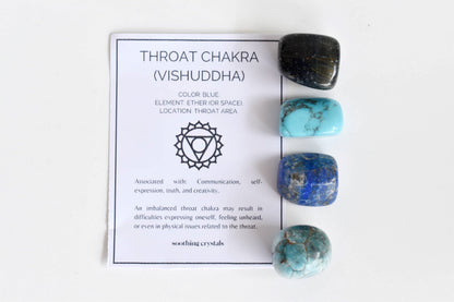 THROAT Chakra Crystals Kit, Chakra&